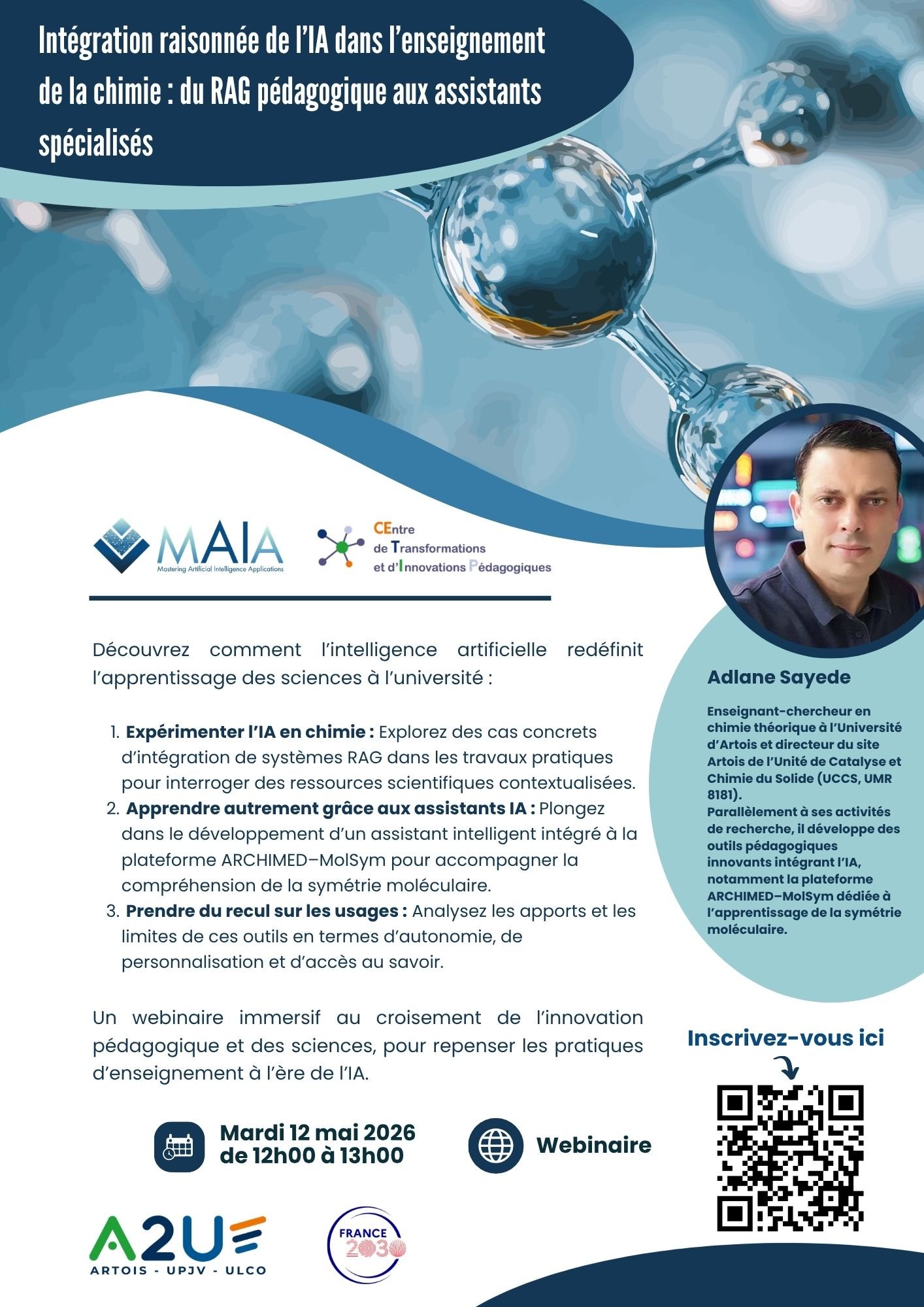 Intégration raisonnée de l’IA dans l’enseignement de la chimie (05/2026)