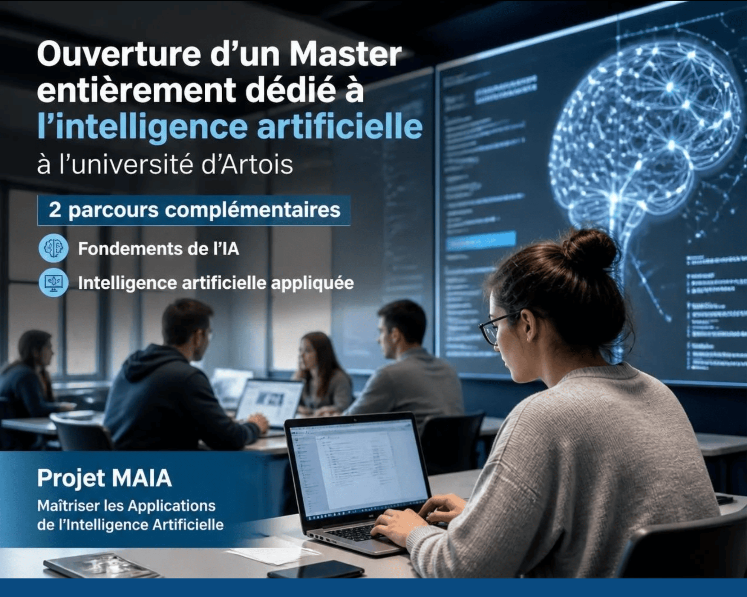 Un nouveau Master dédié à l’intelligence artificielle à l’Université d’Artois